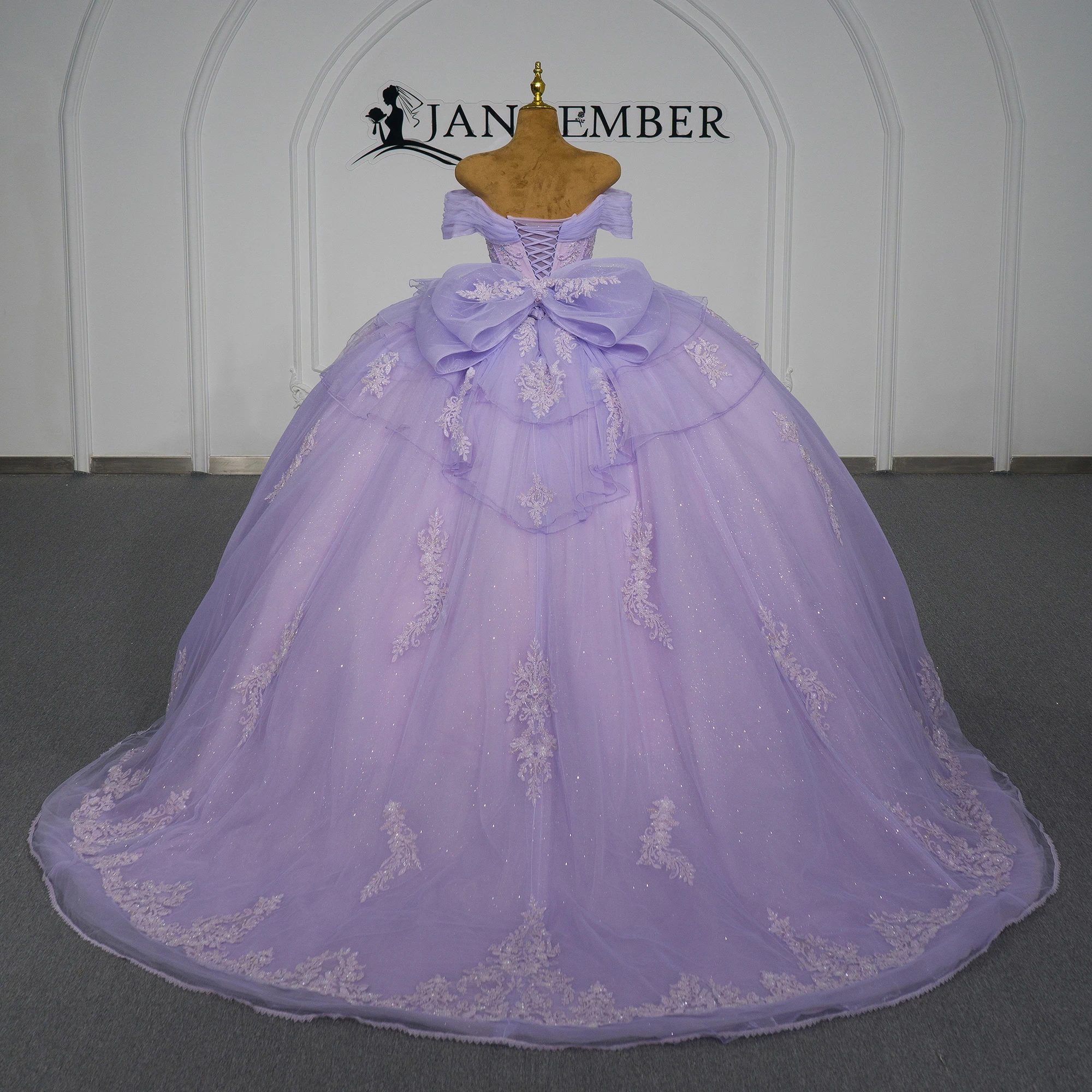 Customized Quinceanera Dresses Purple Vestidos De 15 Años Lace Skirts Layering Birthday Party Dresses vestidos de 15 quinceañera