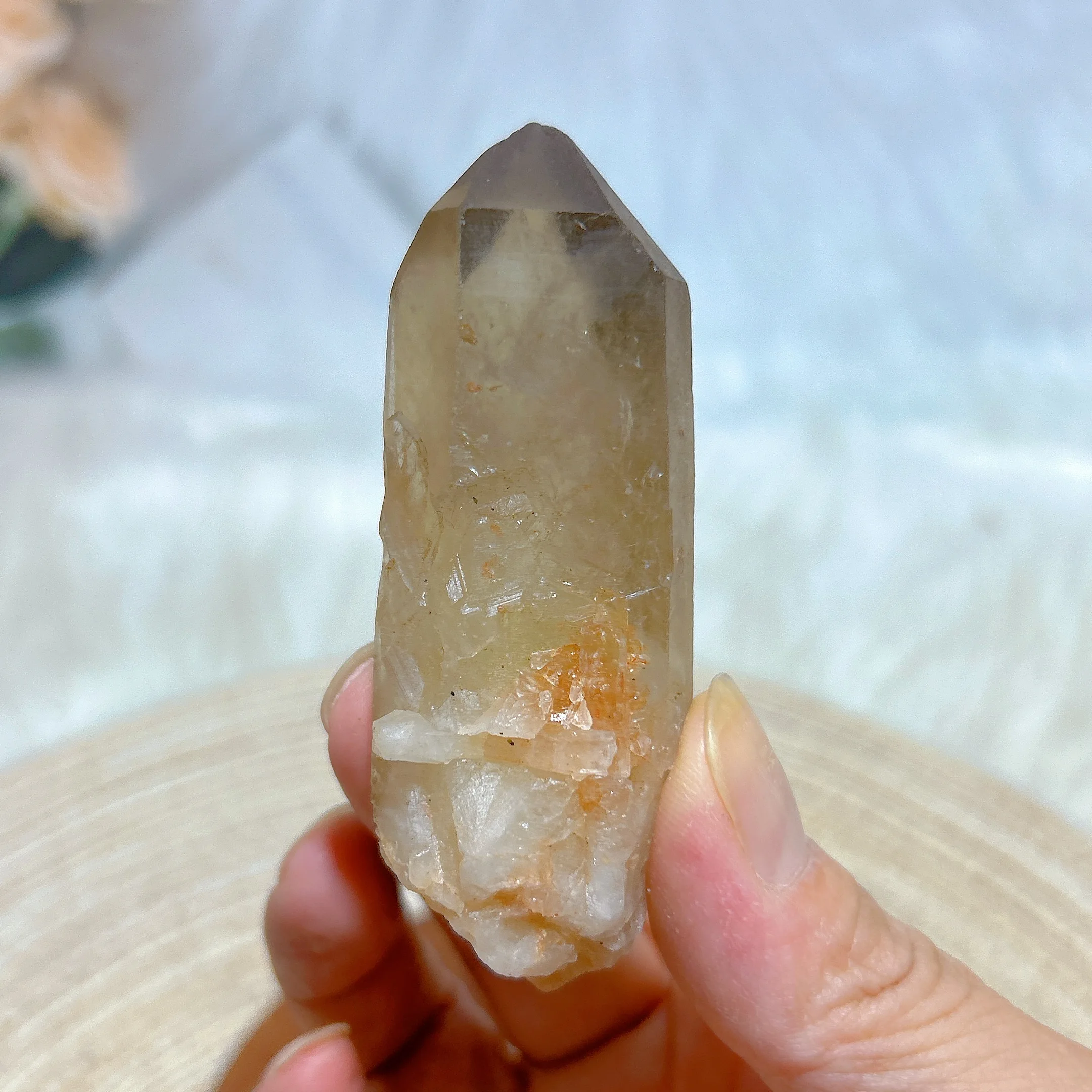 Natural Crystal Brazil Smokey Citrine Quartz Cluster Raw Stone Specimen High Quality Healing Gemstone Home Decoration Gift