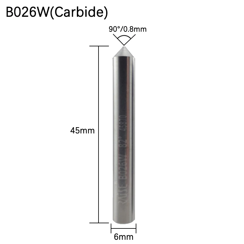 0.8mm 90 degrees WB026 B026W Dimple Cutter Tracer in Carbide Compatible with KEYLINE 303/304/305 PUNTO T-REX T-REX ADVANCE