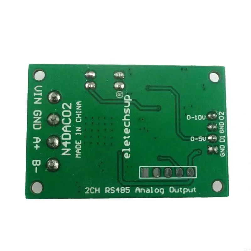 T3EE N4DAC02 12V 24V 2CH 0-5V 0-10V PWM A Voltaje Convertidor analógico Módulo DAC RS485