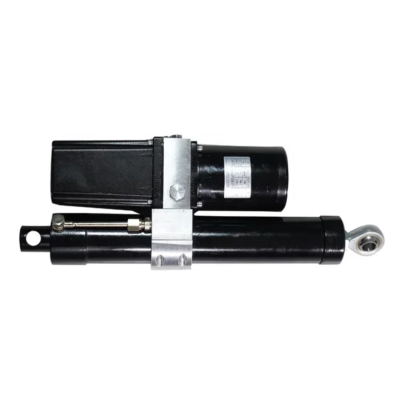 24 volt industrial telescopic hydraulic cylinder hydraulic linear actuator 24V