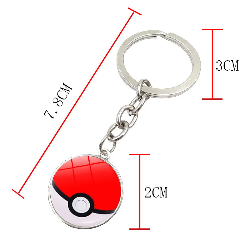 Pokemon Anime Figura Pokeball Pikachu Elfo Palla Portachiavi Ciondolo Tasca Mostro Modello Giocattoli Regali di compleanno per bambini
