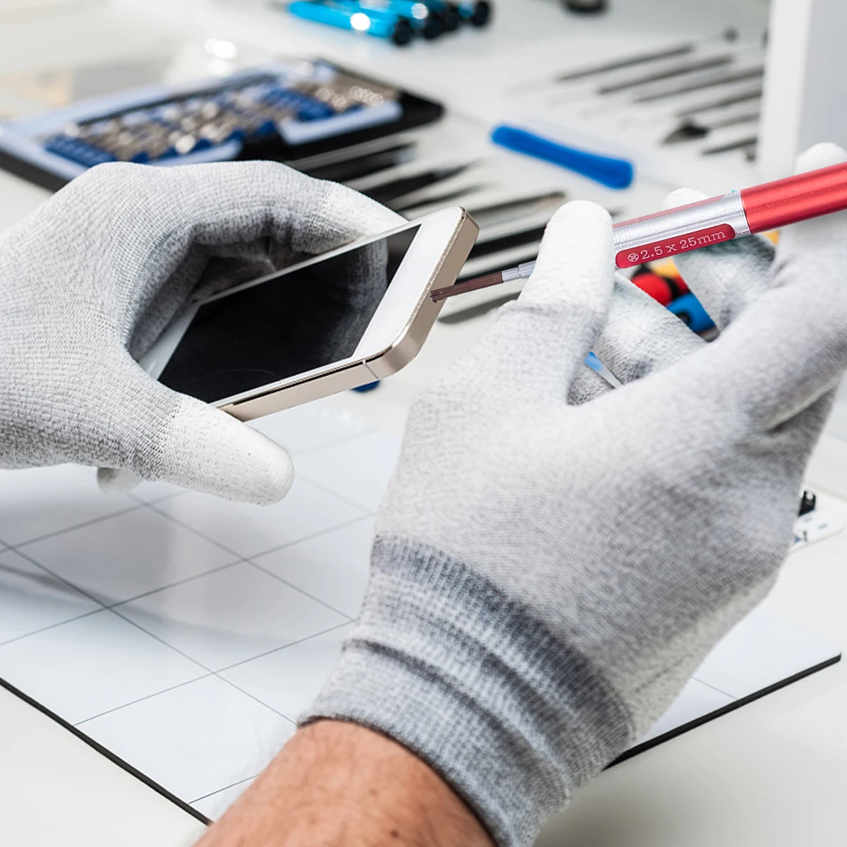 

8 шт. набор отверток из прочной легированной стали, компактный портативный телефон, ремонт, пластиковая прозрачная магнитная ручка в штучной упаковке