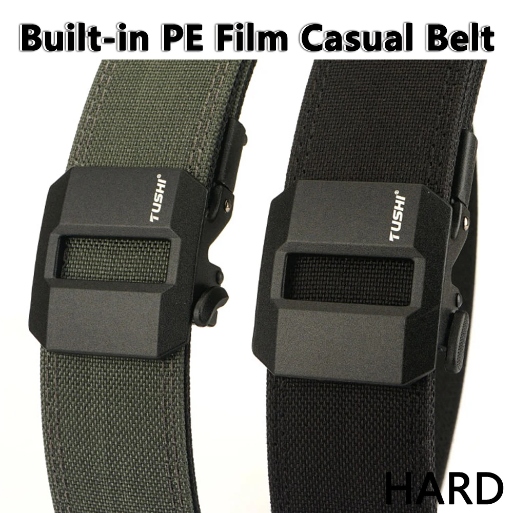 ALPTACTICS Hard Tactical Belt for Men Metal Automatic Buckle IPSC Gun Belt 1100D Nylon Military Belt Outdoor Sports Girdle Male
