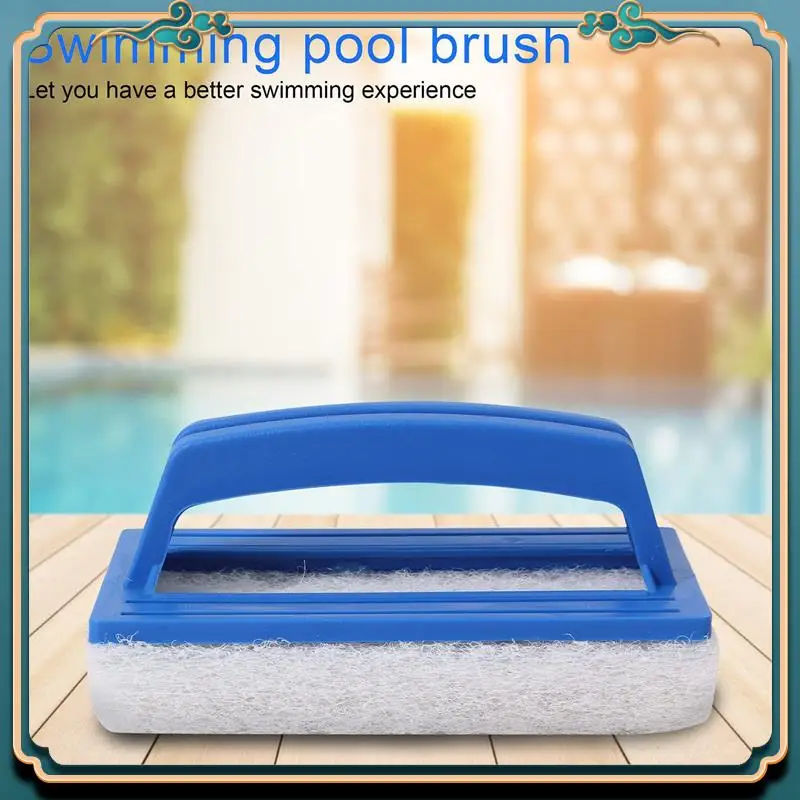 ABMV-4er-Pack handgehaltene Pool-Scheuerbürste, schrubbendes Scheuerschwammpolster zum Reinigen von Schrubber, Küche, Badezimmer, Wanne, Duschfliesen