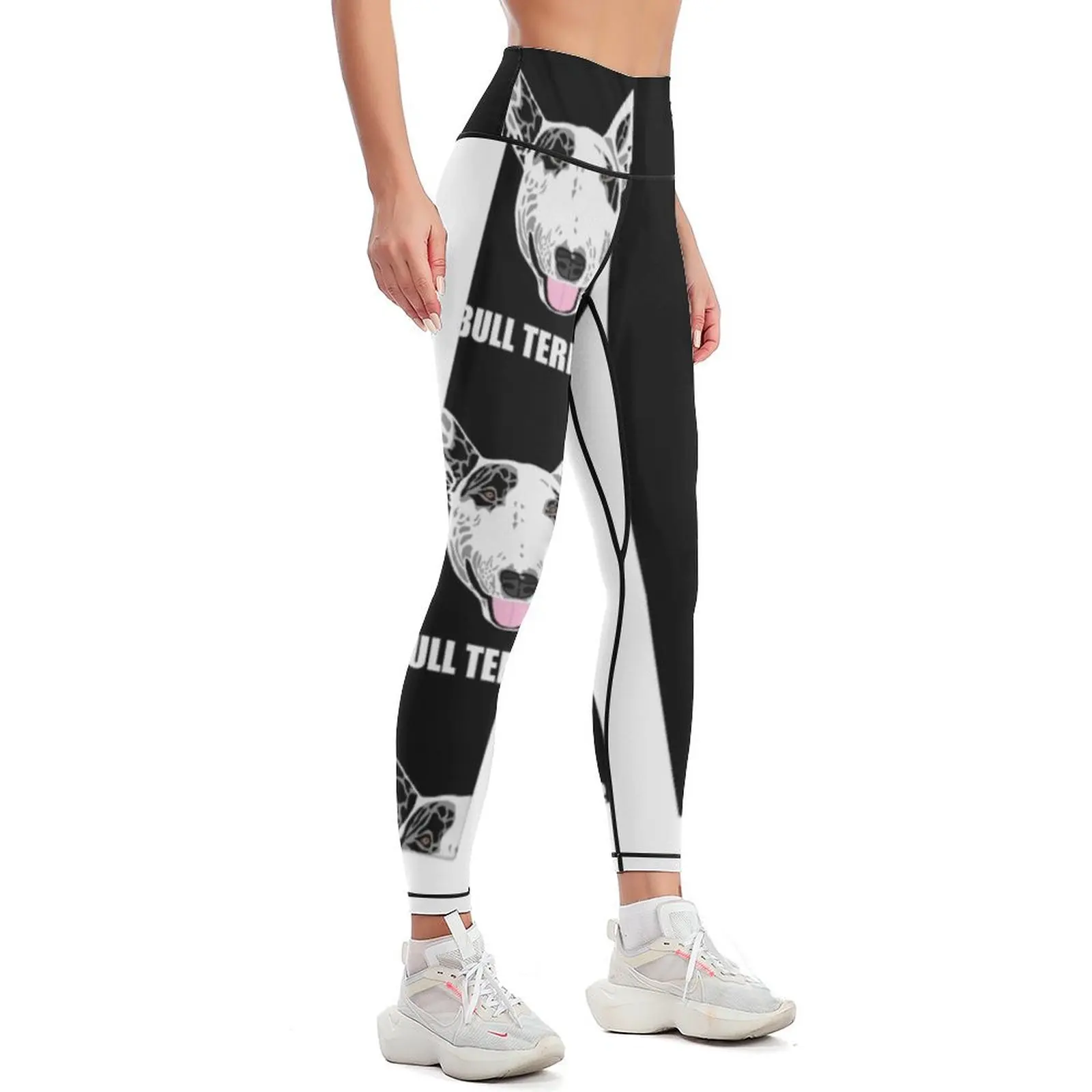 Bull Terrier Leggings fitness set gym Clothing fitness Tight fitting woman Womens Leggings