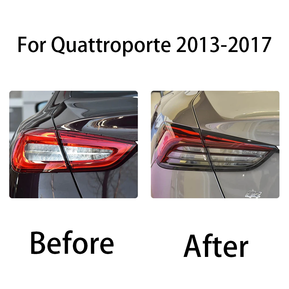 Car Light for Maserati Quattroporte Taillight 2014-2020 Brake Light Drl Design Signal Lamp Car Part Accessories 4Pcs