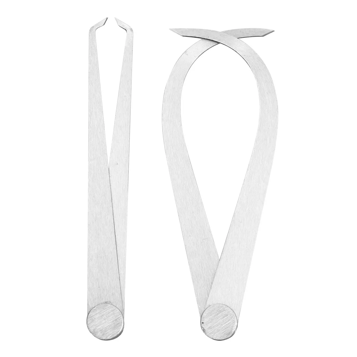 

2pcs Inner Outer Caliper Set High Hardness Steel Rust Resistant Long Lasting Measuring Tool for Diameter Length for Cylinder