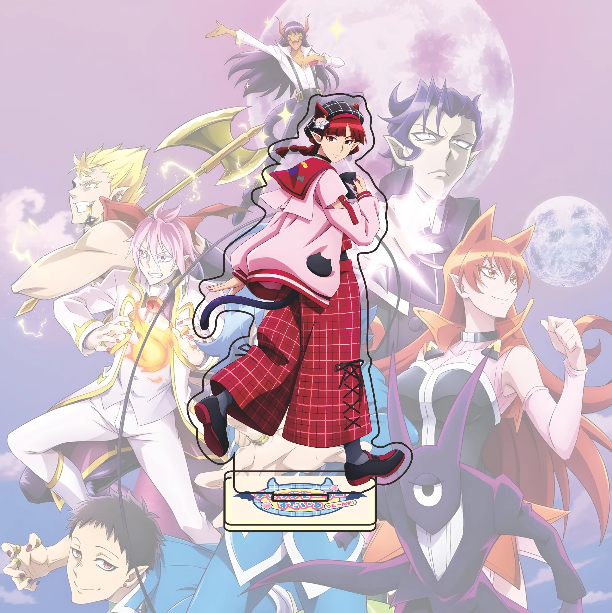 Anime Mairimashita Iruma-kun Acrylic Stand Iruma Clara Alice Keychain Figure Desk Decor Collection Gift Welcome to Demon School