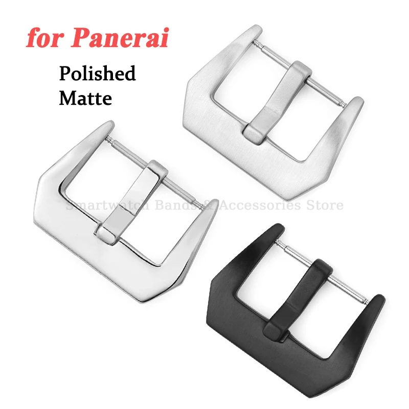 Stainless Steel Watch Buckle 18mm 20mm 22mm 24mm 26mm for Panerai Watch Band Metal Pin Buckle Polished Matte Clasp Accessories