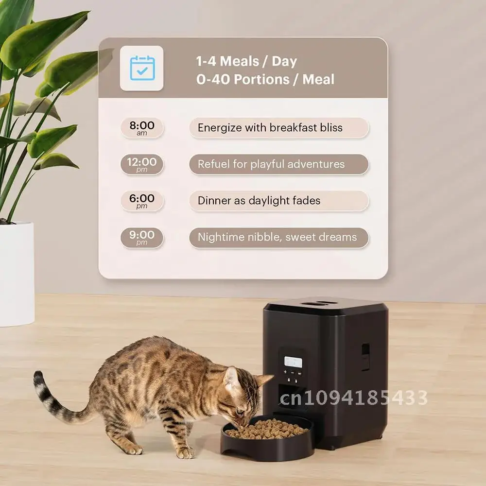 New 2L pet feeder, smart food dispenser for cats and dogs, regular and quantitative feeding of pets, scientific feeding supplies