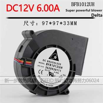 Originale 9733 super violento turbo ventilatore 9.7 centimetri DC12V 6A BFB1012UH riscaldatore grill ventola di scarico essiccatore ventola di raffreddamento