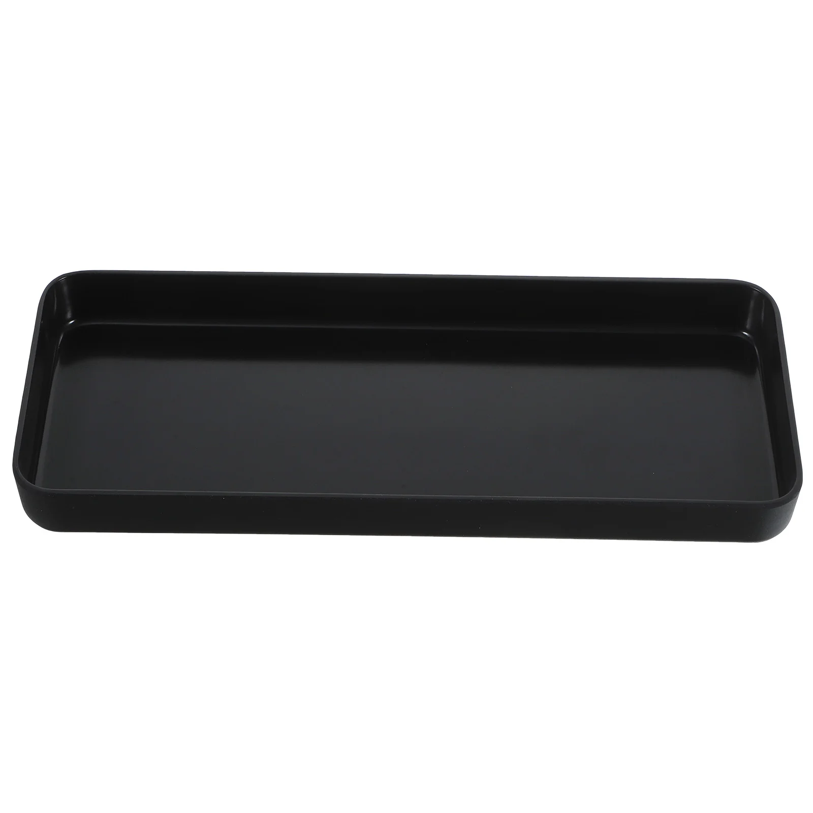 Dessert Containers Rectangular Storage Tray Simple Vanity Cosmetics Plate Ring Desktop Black Bathroom Soap