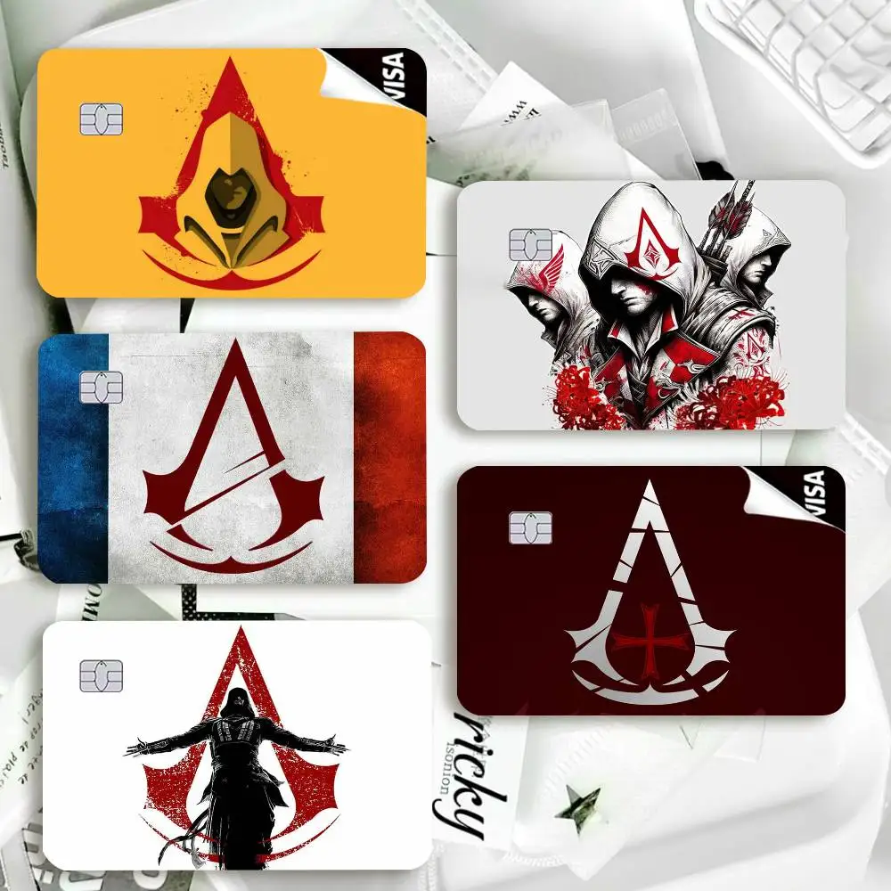 Assassins C-Creed logo  Waterproof Film Skin Cover Credit Card Stickers Debit Front Bank Bus Pass