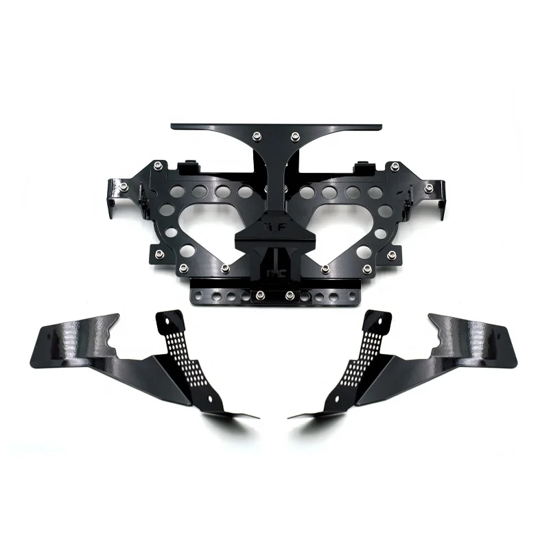 Baja LP6 Headlight S1 Wiring Harness Bracket for 2023 Road Glide CVO and 2024 Road Glide-Black Easy Install