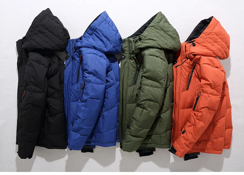 2023 Hoge Kwaliteit Overjas Mannen Witte Eend Donzen Jas Warme Capuchon Dikke Puffer Jas Mannen Casualthermale Winter Parka Mannen