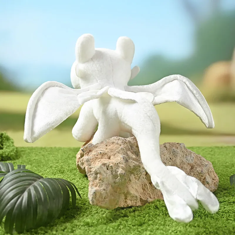 Original Potdemiel Light Fury Plush Toy How To Train Your Dragon Soft Stuffed Doll White Cuddly Gift For Birthday Home Decor view 3