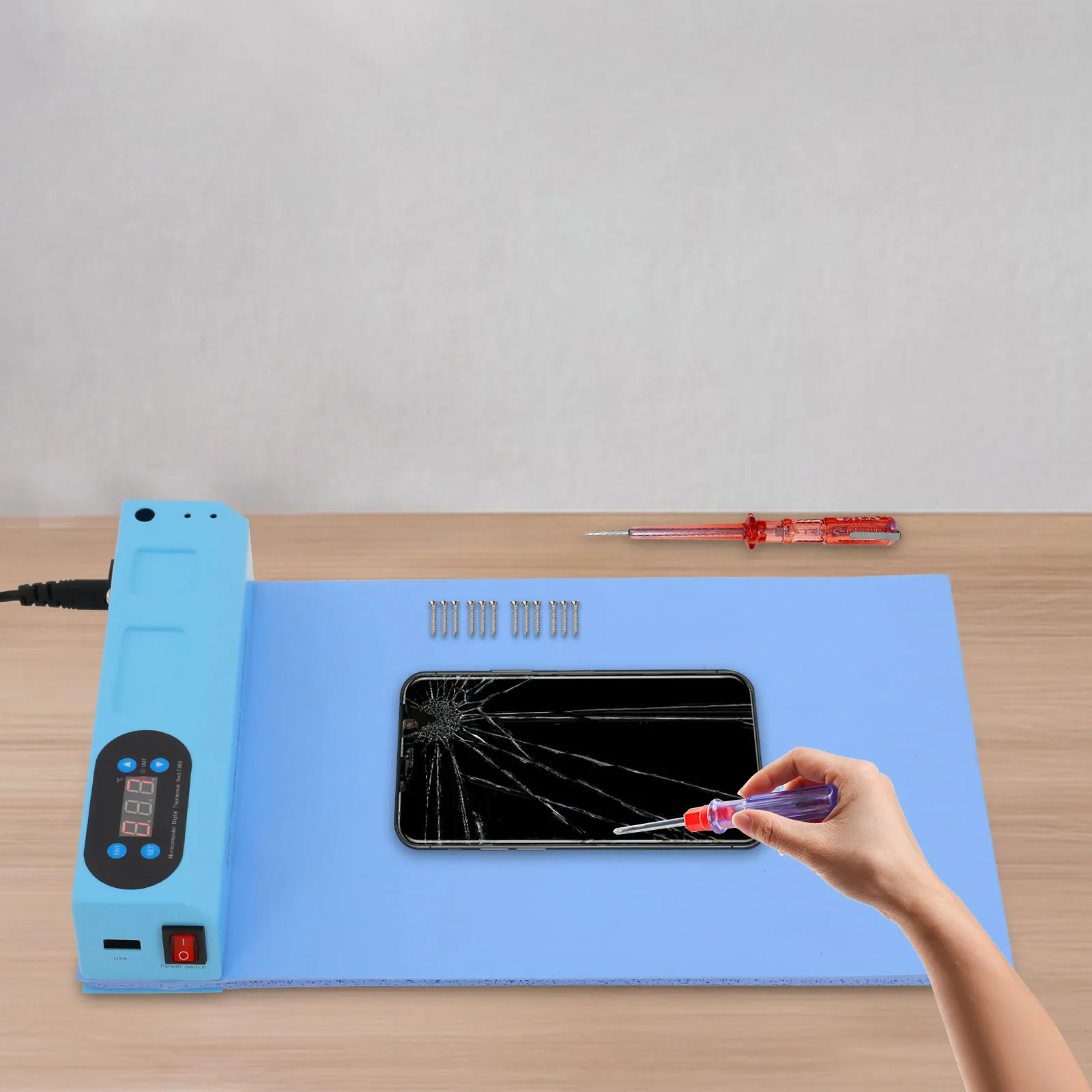 

150W LCD Screen Separator Machine 110V/220V Smartphone Repair Heating Plate for Cell Phone Stores, Electronic Factories, etc.