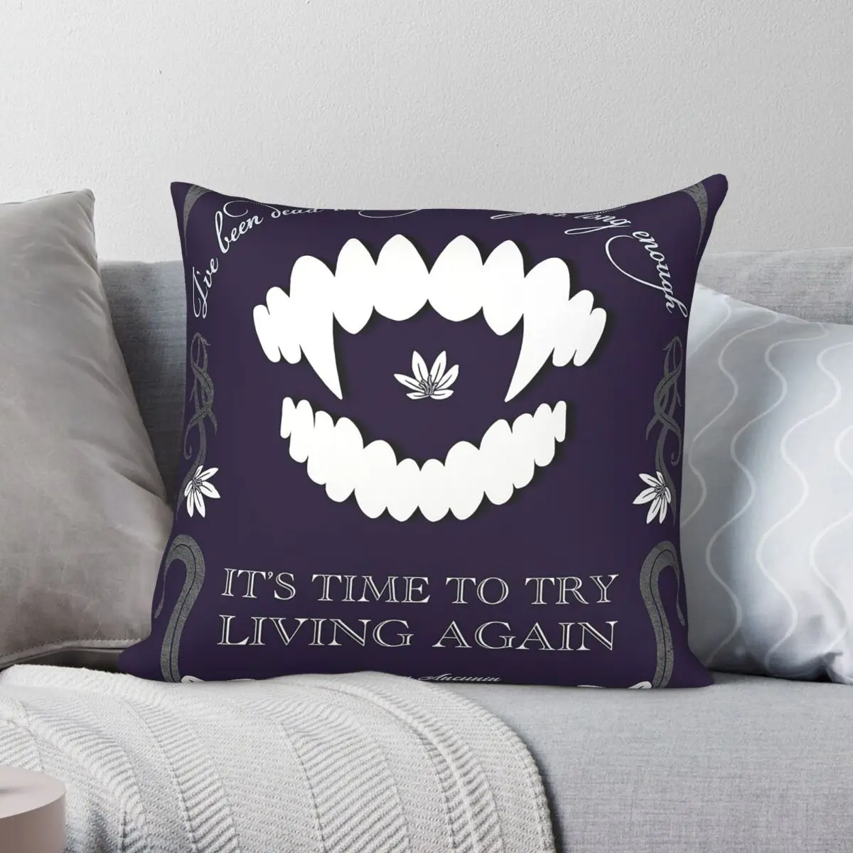 BG3 Astarion Ancunﾙn Quote Square Pillowcase Polyester Linen Velvet Printed Zip Decorative Throw Pillow Case Home Cushion Cover