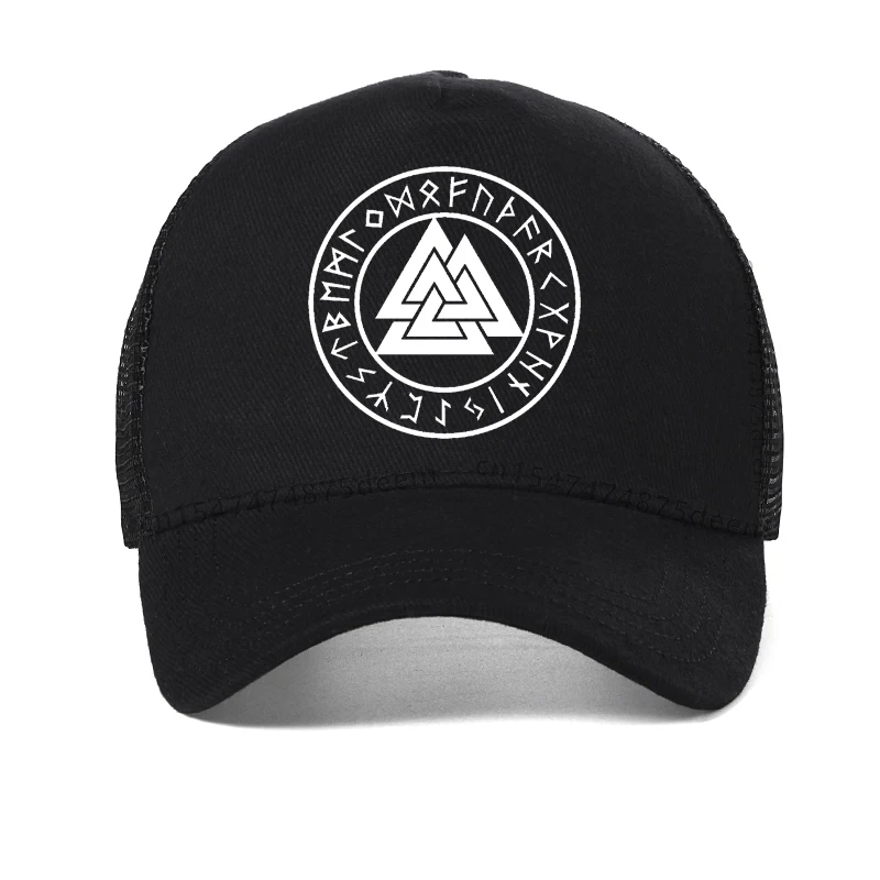 Odin Vikings Symbols Print Men hat Summer cool Mesh breathable baseball cap Mens rune Hip Hop Casual Snapback hats gorras