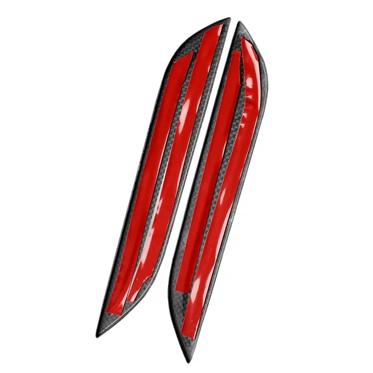 Ricambi auto di qualità originale Fibra di carbonio modificata Maniglia per porta in carbonio secco Accessori decorativi Adesivi per Tesla Model S 2018-