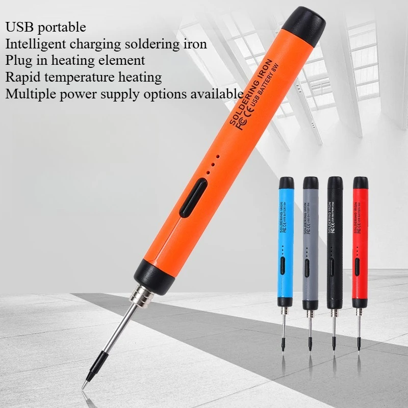 Household small lithium battery soldering iron, USB charging soldering iron, portable internal heating wireless