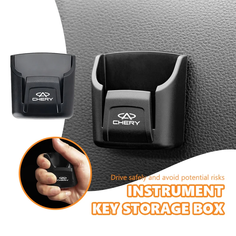 Car Key Storage Box for Chery Tiggo 8 Pro 7 Pro Omoda 5 Jaecoo 7 Self Adhesive Key Holder Organizer Car Interior Accessories