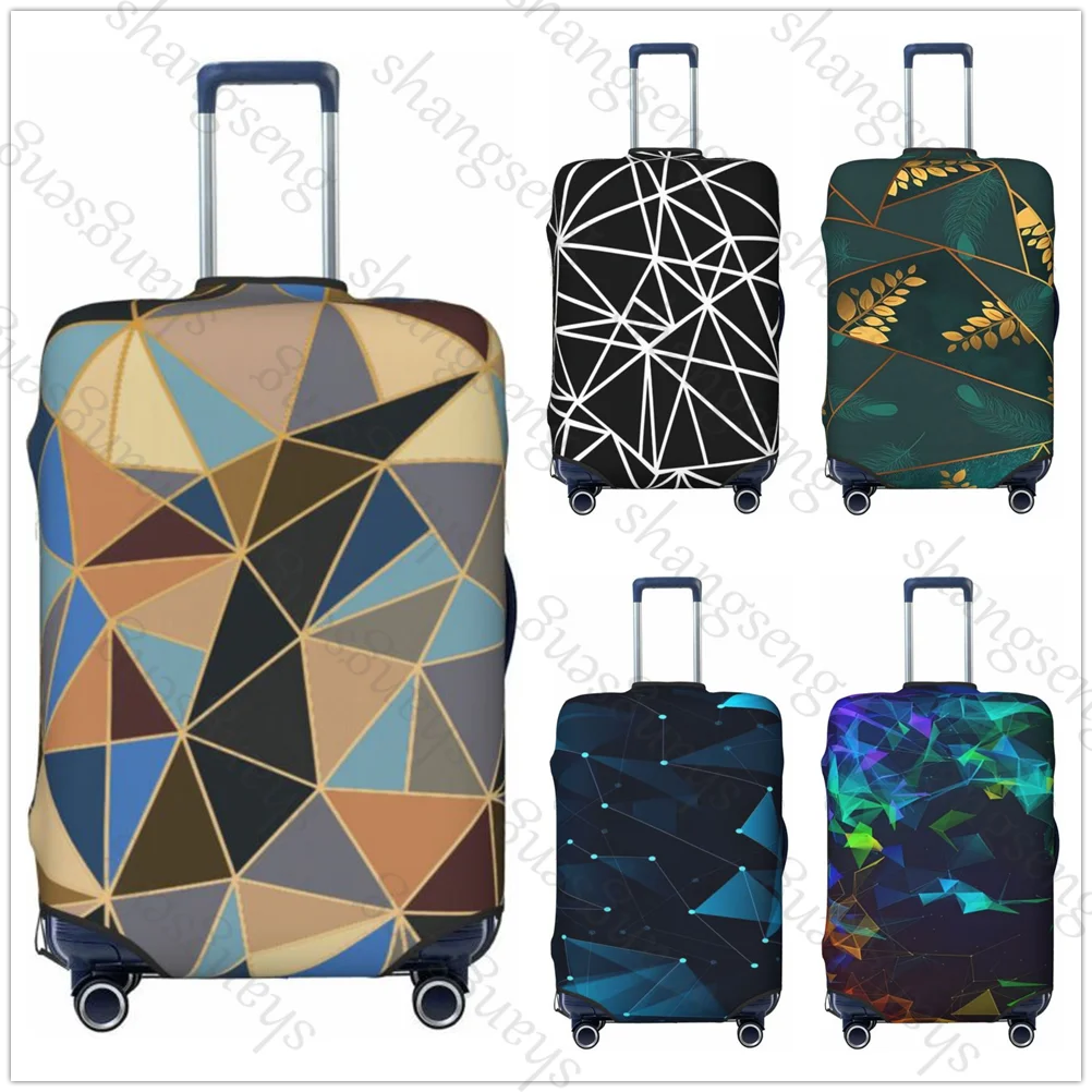 

Geometric triangle pattern Thick Elastic Luggage Protective Cover Zipper Suit For Bag Suitcase Covers Trolley Cover Travel