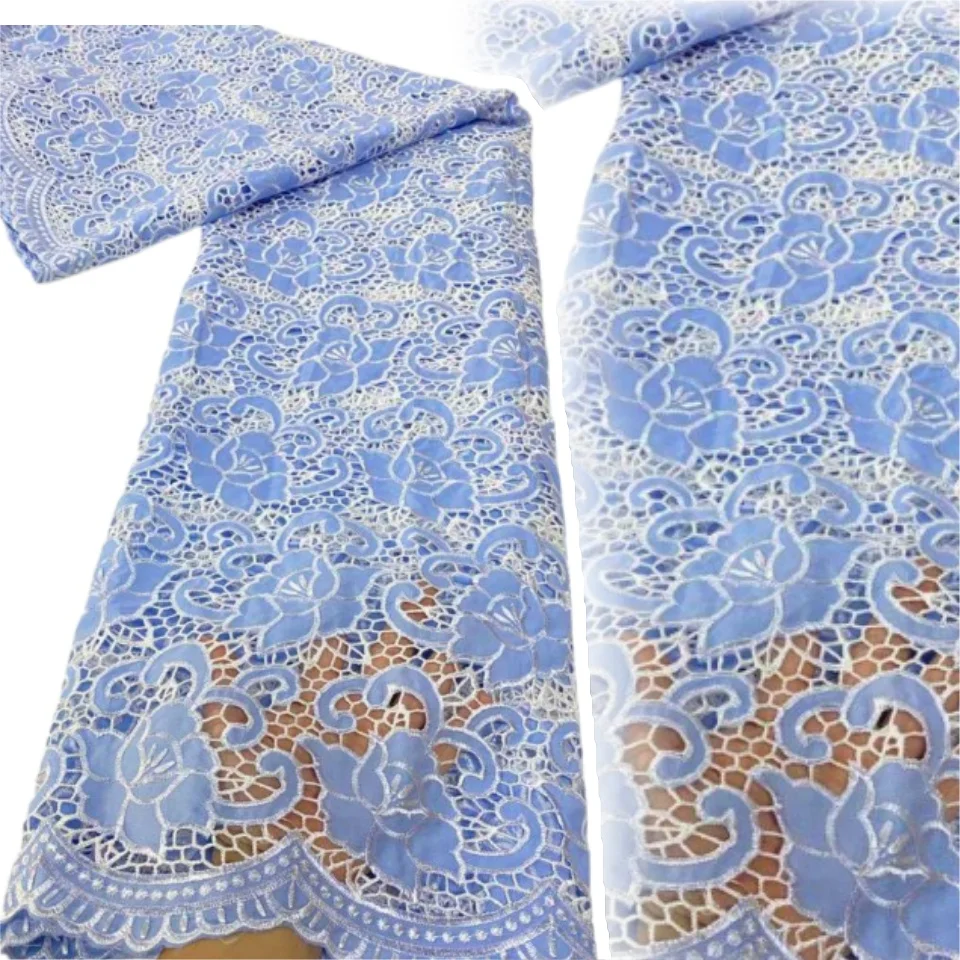 عالية الجودة الحبل المطرزة النيجيري أقمشة الدانتيل فرنسا السويسري الفوال أقمشة الدانتيل الأفريقي جبر النسيج لفستان حفلة SZ1246