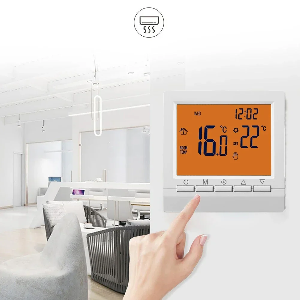 

1pc Thermostat Gas Boilers Heating NO-WIFI Family Intelligence Temperature Control Accessories Programmable Wall-Mounted