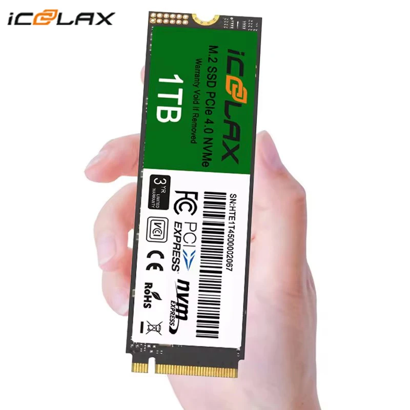 ICOOLAX NVMe PCIe 4.0 M2 SSD 512GB PCIe 4.0 x 4 Internal Solid State Drive Hard Disk for Desktop and Laptop