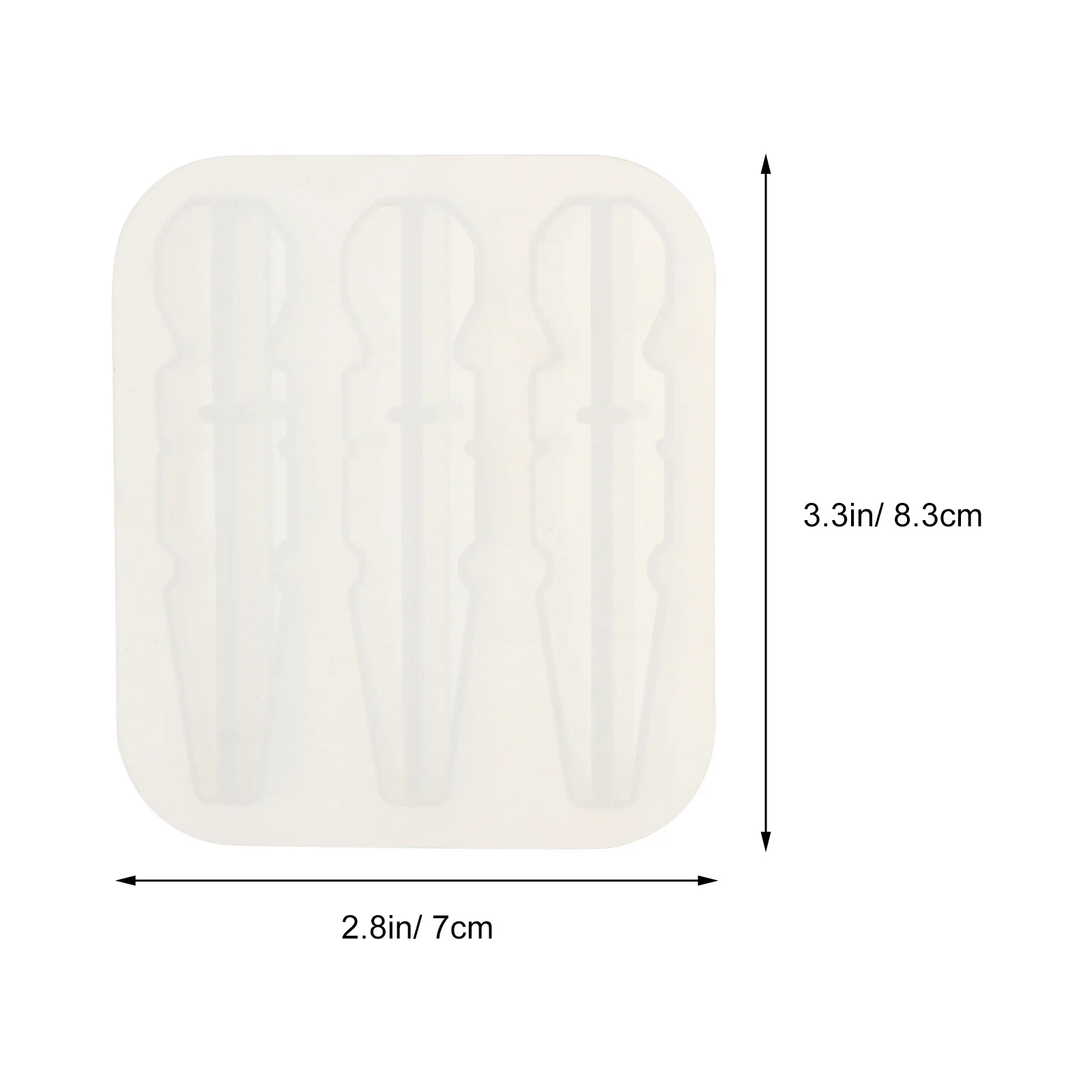 3pcs Silicone Photo Clip Mold Diy Craft Resin Epoxy Molds For Postcard Clothes Pin Making Jewelry Making Tool