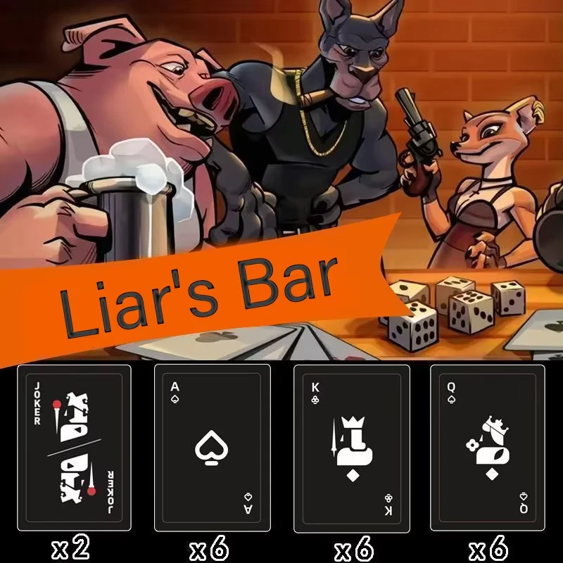 كذاب بار الجدول بطاقة الألعاب بطاقات ألعاب الطاولة مضحك مجلس بطاقة ألعاب الكبار المراهقين العائلات استراتيجية متعددة اللاعبين