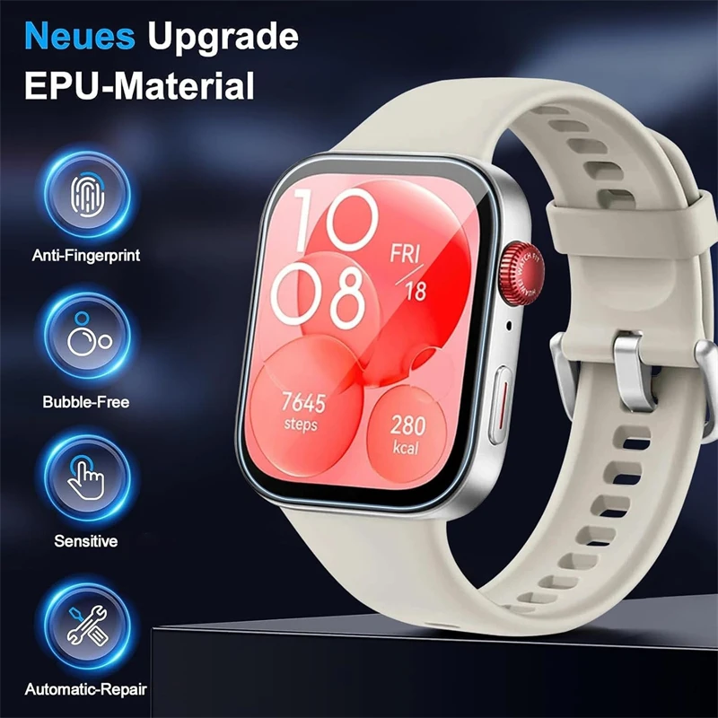 5 قطعة حامي الشاشة لهواوي ساعة صالح 3/4/برو المضادة للخدش واضح بولي TPU هيدروجيل فيلم هواوي ساعة اكسسوارات طبقة رقيقة واقية #3