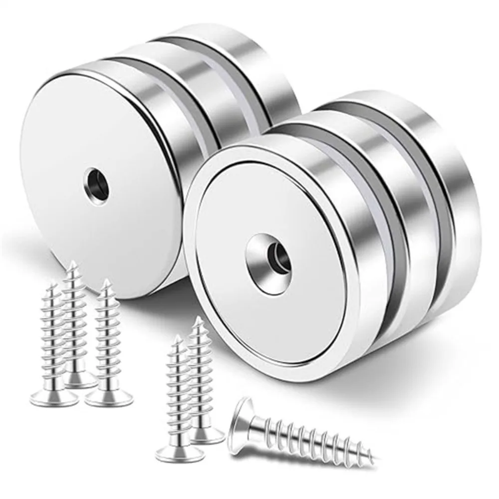 Industrielle Senkkopf-Scheibenmagnete mit Durchgangsbohrungen, Hochleistungs-Neodym-Magnete für Maschinen, Wissenschaftsprojekte & DIY – Detail 4