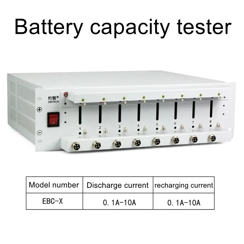 

EBC-X 8-channel battery divider cabinet 10A cycle ternary iron-lithium 18650 battery capacity tester