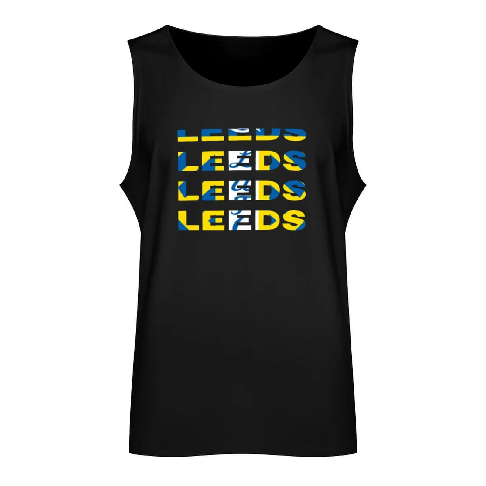 LeedsWith LOGO Tank Top best selling products gym clothing men bodybuilding t-shirt