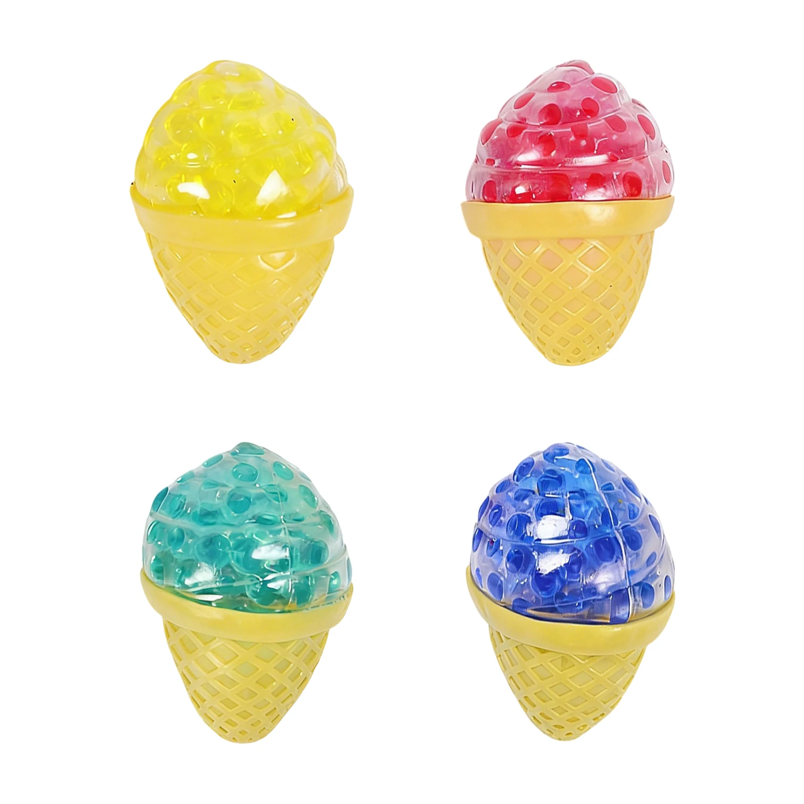 New Colorful Ice Cream Shaped Nee-Doh Nice Cream Cone Sensory Stress Reliever Fidget Toy for Anxiety Focus Adults & Kids