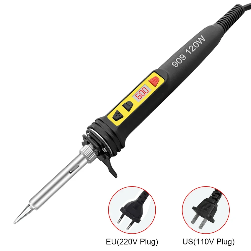 100 واط 120 واط 150 واط الرقمية سبيكة لحام مجموعة عدة إصلاح أداة لحام مجموعة معايرة درجة الحرارة قابل للتعديل 180-520-600C 907 909