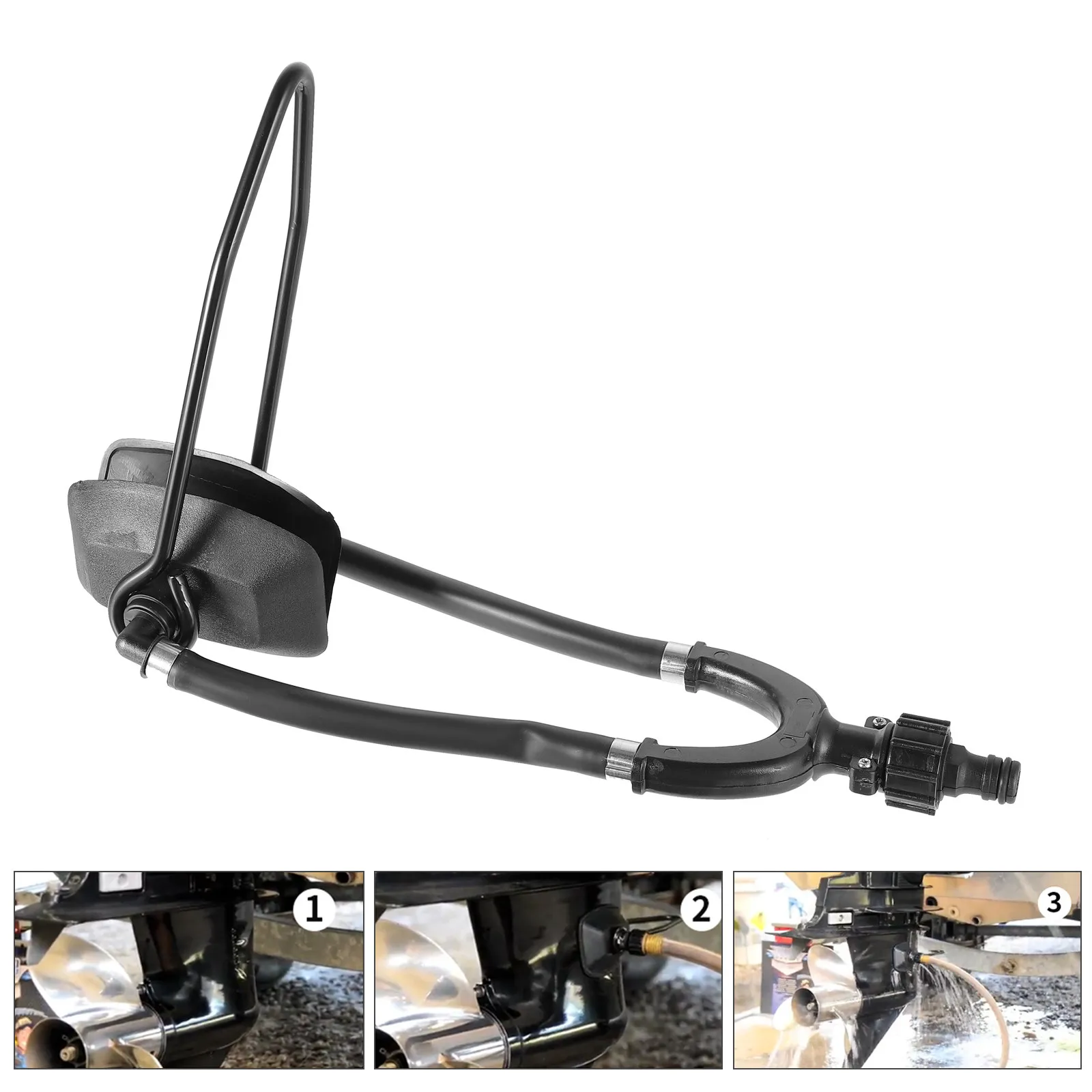 

Универсальный очиститель двигателя с двойным входом, совместимый с подвесными лодочными моторами, инструмент для чистки двигателя, насадки-колпаки