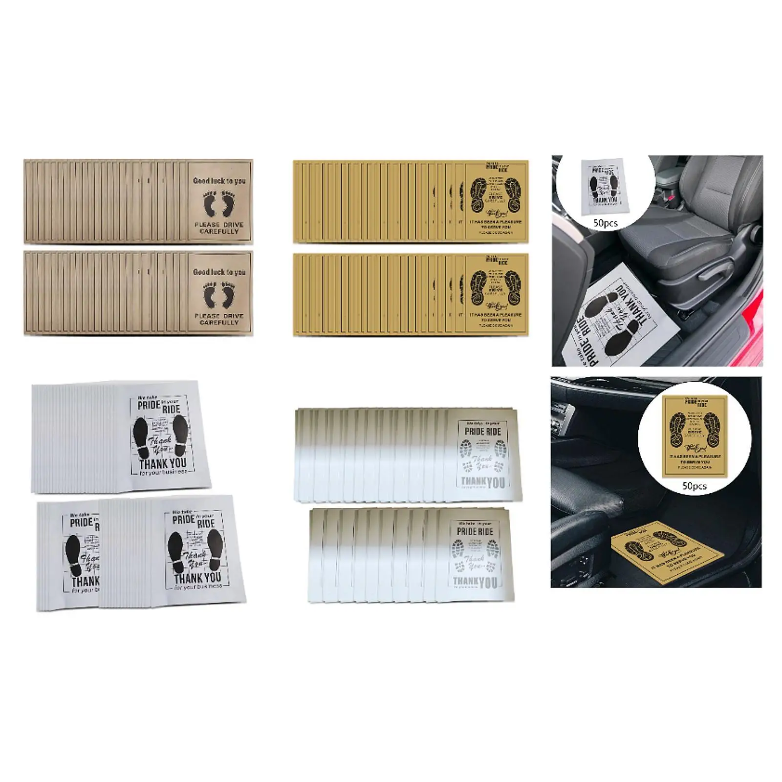 

50 одноразовых бумажных ковриков для автомобиля, практичная защита для пола автомобиля, для грузовиков, школ, офисов