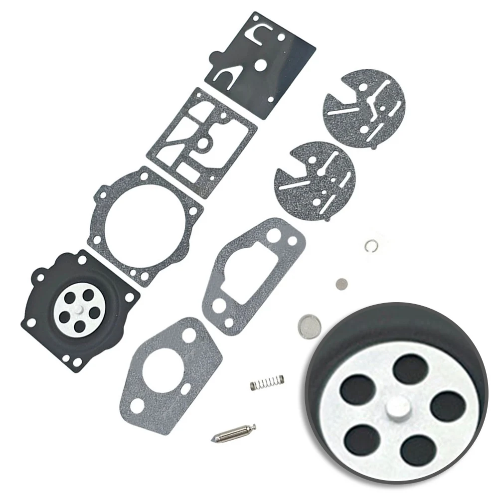 Replacement Carburetor Components Chainsaw Carburetor Kit Includes Necessary Components Outdoor Use Ready 13-piece Configuration