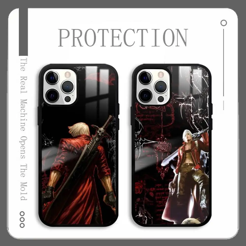 

D-DevilS May Cry D-DMC2 Phone Case For IPhone 16 15 14 13 12 11 Pro Max Plus Mini Plus Hard Mirror Surface Protect Funda