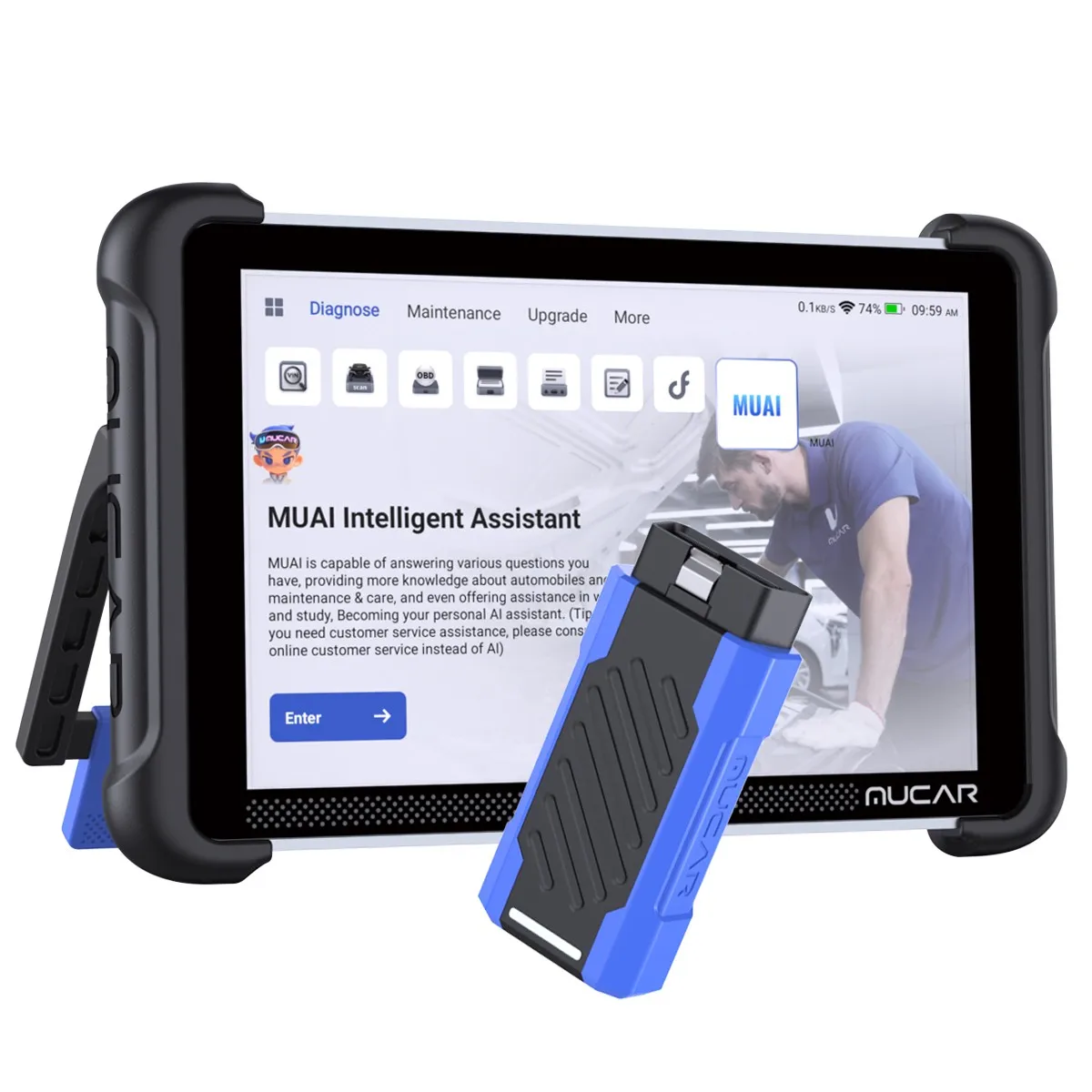 MUCAR 892BT Pro OBD2 Diagnostic Tablet Full System Scanner Topology 35+ Services