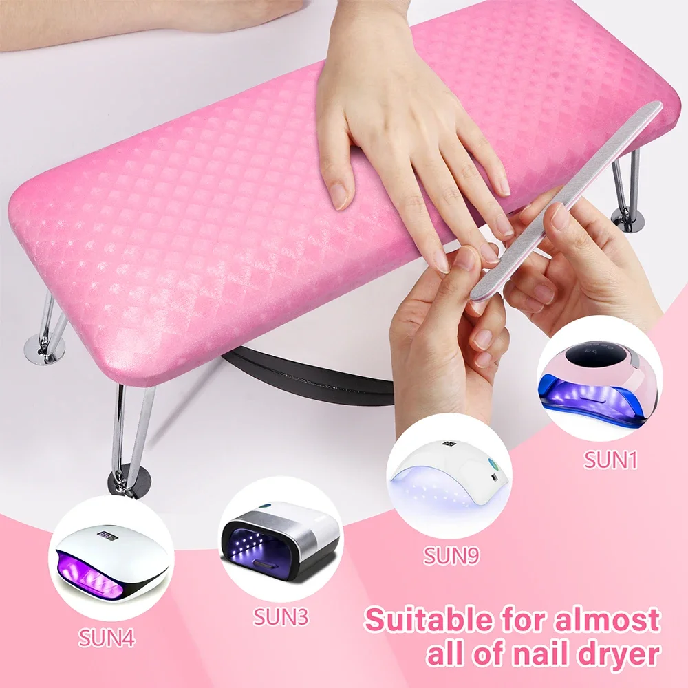 Nail Arm Rest Desktop Support Nails Table Desk Station Sturdy Arm Rest Cushion for Home Salon Nail Art Beginners Nail Technician