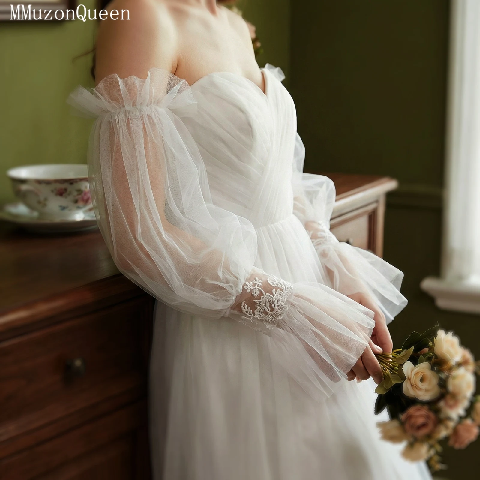 

TOPQUEEN VM177 Однослойные сетчатые длинные нарукавники без пальцев для женщин, для свадебных вечеринок и девичников