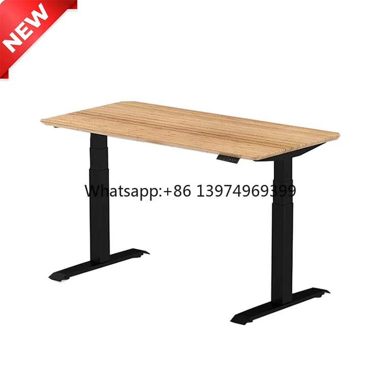High Quality Office Home Modern Electric Adjustable Tables Compute Metal Frame Standing Desk