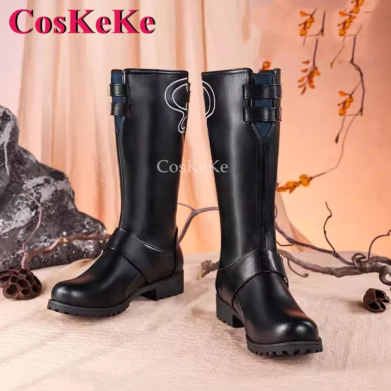 

CosKeKe Jiaoqiu Shoes Cosplay Game Honkai: Star Rail Fashion Universal Combat Boots Activity Party Role Play Accessories 36-43