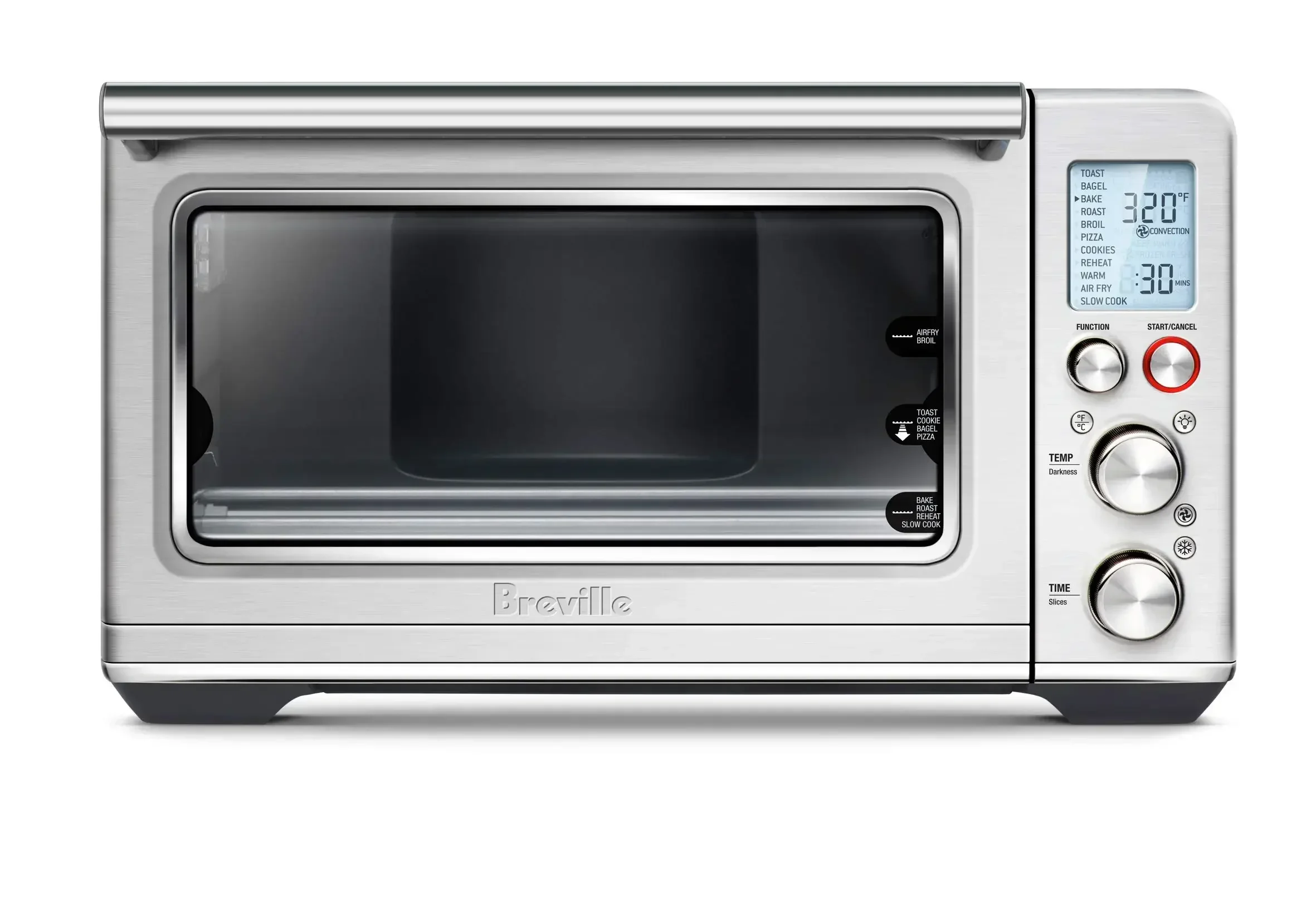 Smart Oven Air Fryer Toaster Oven, Brushed Stainless Steel