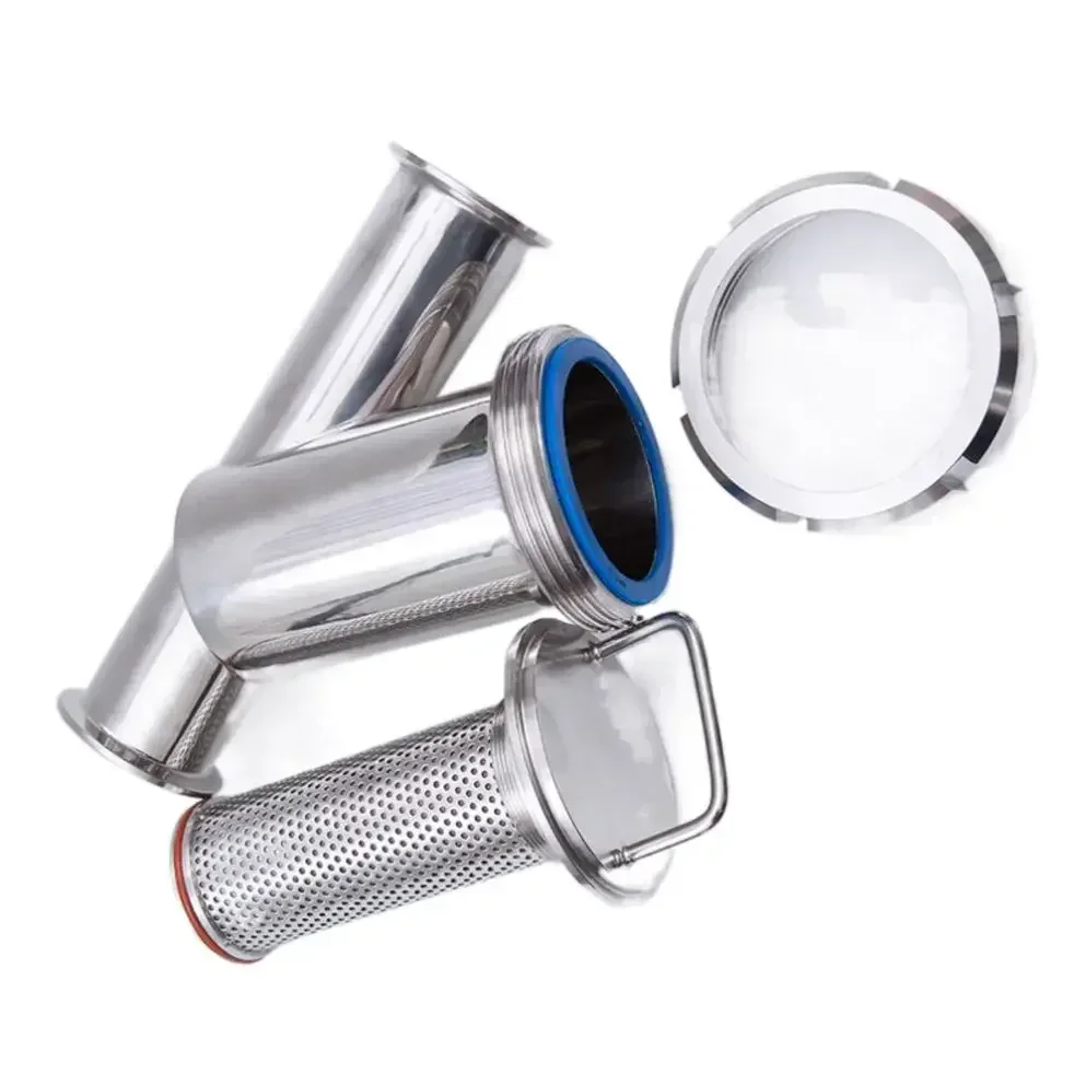 Sanitary Beer Brewing Equipment Stainless Steel 304/316L Tri-Clamp 100Mesh Strainer 2Inch